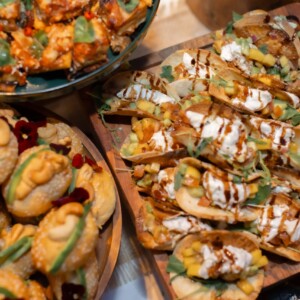 Des bouchées apéritives, prises en photo par Lucie Brisseau, dans le cadre d'un shooting culinaire.