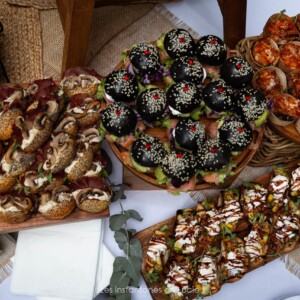 Des bouchées apéritives, prises en photo par Lucie Brisseau, dans le cadre d'un shooting culinaire.