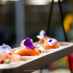 Des bouchées apéritives prises en photo par les Instantanés de Lucie.
