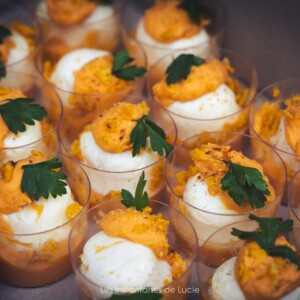 Un lot de verrines immortalisées par les Instantanés de Lucie.