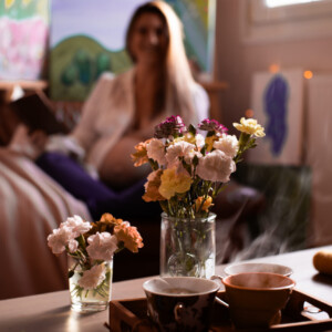 Shooting photos d'une grossesse, réalisé par la photographe professionnelle Lucie Brisseau.